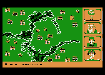 Global War (Atari 8-bit) screenshot: Eight million dead