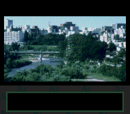 ROM² Karaoke: Volume 2 (TurboGrafx CD) screenshot: Aobajo Koiuta: in progress