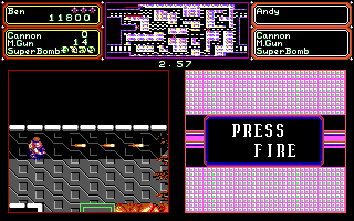 Crack Down (DOS) screenshot: Start Stage 2 (EGA/Tandy)