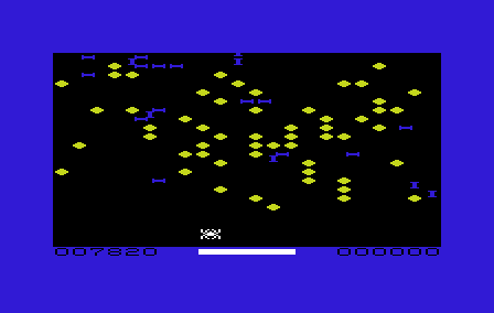 Arachnoid (VIC-20) screenshot: It gets crowded after a while