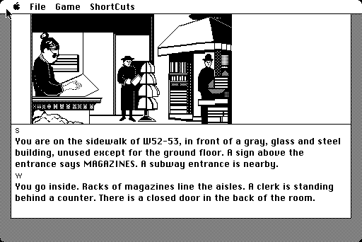 Fahrenheit 451 (Macintosh) screenshot: Magazine store