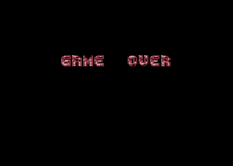Tactic (Atari 8-bit) screenshot: Game over