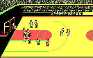 Pure-Stat College Basketball (DOS) screenshot: Steal
