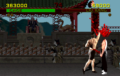 Screenshot of Mortal Kombat (DOS, 1992) - MobyGames