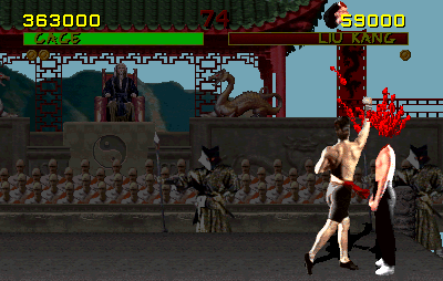 Mortal Kombat 1992 Scorpion Fatality Arcade Screenshot