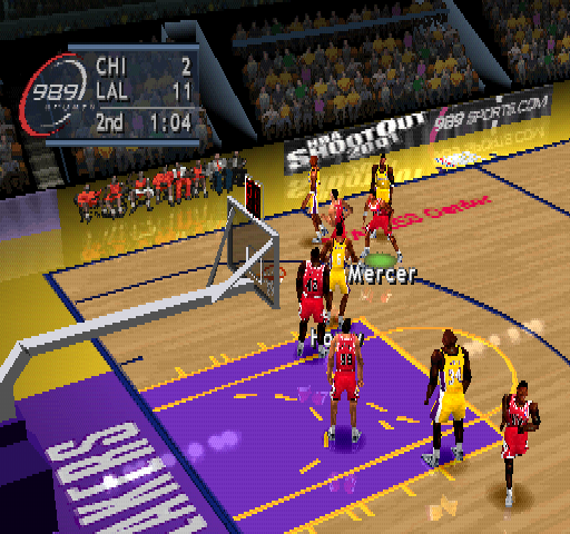 NBA ShootOut 2001 (PlayStation) screenshot: 3/4 (Classic) Camera