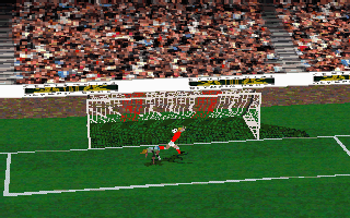 Olympic Soccer (DOS) screenshot: Replay