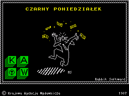 Czarny Poniedziałek (ZX Spectrum) screenshot: Loading screen