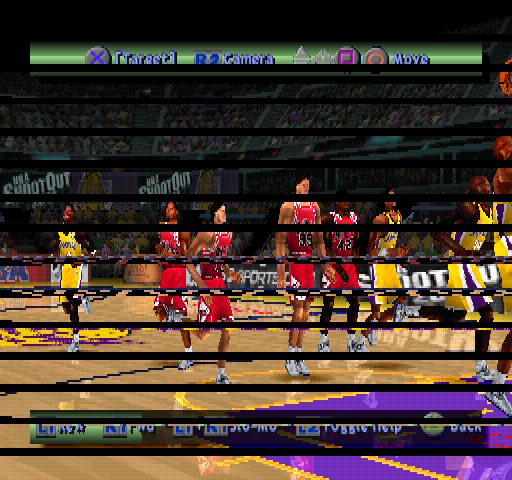 NBA ShootOut 2001 (PlayStation) screenshot: Rew