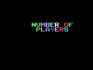 Pinball! (Odyssey 2) screenshot: Selecting the number of players.
