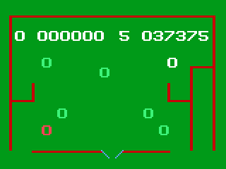 Pinball! (Odyssey 2) screenshot: Game over.
