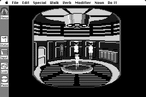 Space Quest II: Chapter II - Vohaul's Revenge (Macintosh) screenshot: In the airlock