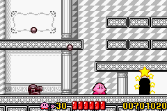 Kirby: Nightmare in Dreamland (Game Boy Advance) screenshot: This place remembers to the Castle where lives Lololo and Lalala