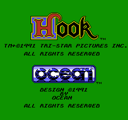 Hook (NES) screenshot: Title Screen