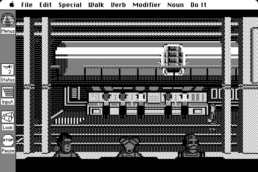 Space Quest II: Chapter II - Vohaul's Revenge (Macintosh) screenshot: The control room