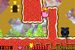 Kirby: Nightmare in Dreamland (Game Boy Advance) screenshot: Hurry up Kirby or the cannon will detonate