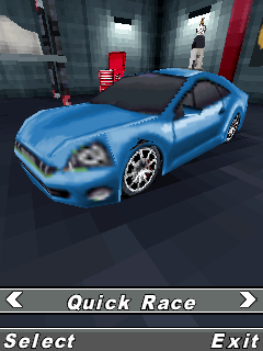 The Fast and the Furious: Fugitive 3D (J2ME) screenshot: Main menu