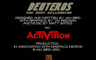 Deuteros: The Next Millennium (Amiga) screenshot: Credits