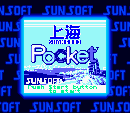 Shanghai Pocket (Game Boy) screenshot: Title screen (Super Game Boy)