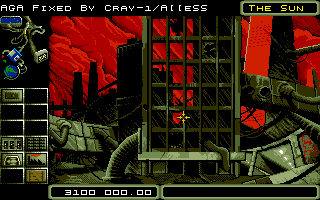 Deuteros: The Next Millennium (Amiga) screenshot: Earth City.