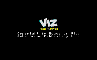 Viz: The Game (Atari ST) screenshot: Title screen.