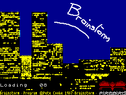 Brainstorm (ZX Spectrum) screenshot: Loading Screen