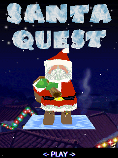 Santa Quest (J2ME) screenshot: Title screen