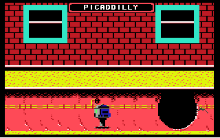 Floyd the Droid (Commodore 64) screenshot: A Bat in Londen (Dutch)