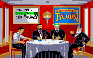 Sid Meier's Railroad Tycoon (Atari ST) screenshot: Option screen.