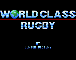 World Class Rugby (Amiga) screenshot: Loading screen.