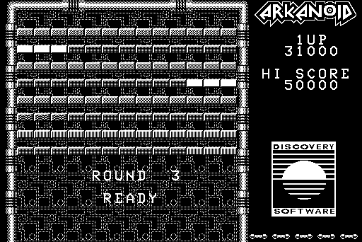 Arkanoid (Macintosh) screenshot: Round 3
