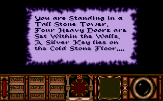 Obitus (Atari ST) screenshot: Your surroundings.