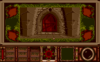 Obitus (Atari ST) screenshot: Big door.