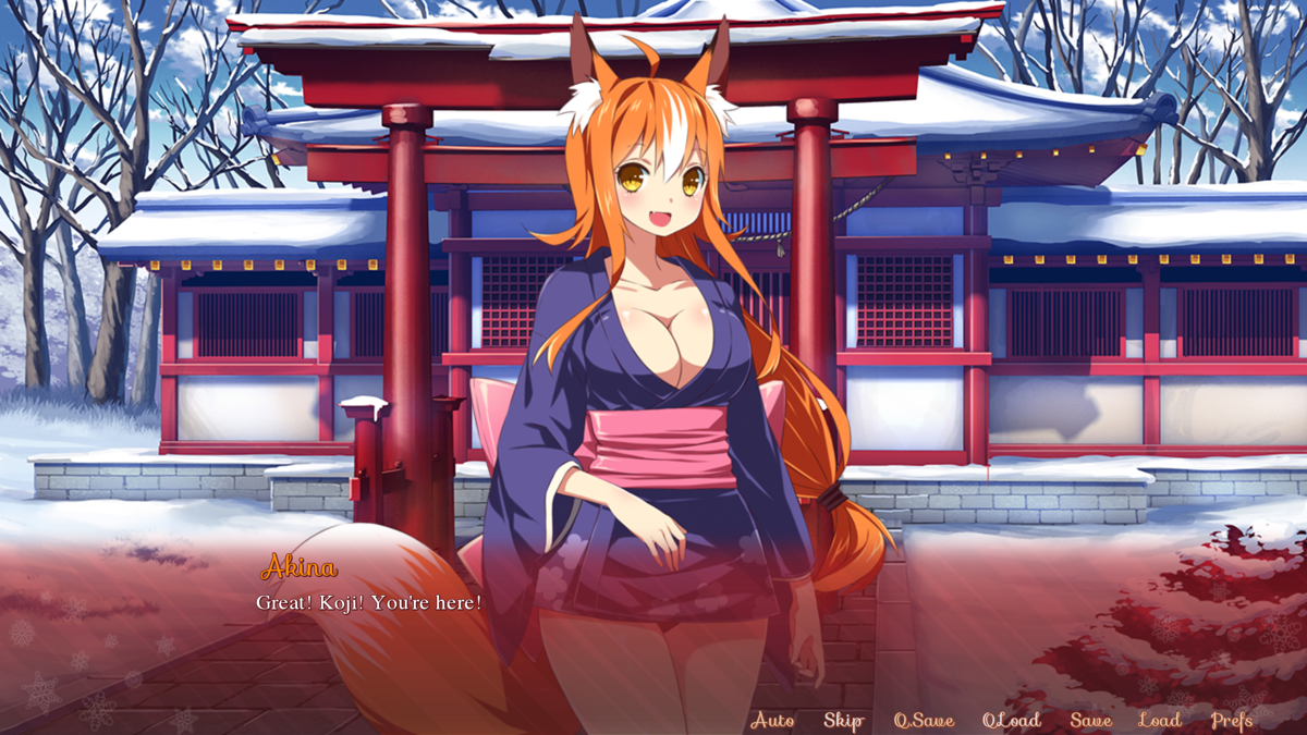 Sakura Santa (Windows) screenshot: Back to Akina again