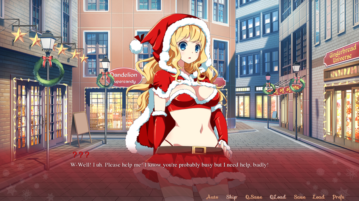 Sakura Santa (Windows) screenshot: It looks like she's in dire need