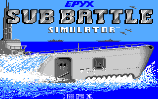Sub Battle Simulator (Amiga) screenshot: Title screen