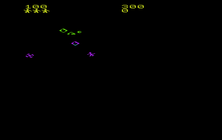 Video Mania (VIC-20) screenshot: Shooting at the enemies