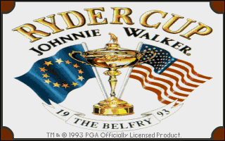 Ryder Cup: Johnnie Walker (Amiga CD32) screenshot: Title screen