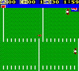 NFL Blitz 2000 (Game Boy Color) screenshot: Head start