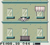 The Incredible Crash Dummies (Game Boy) screenshot: Slick jumps off the roof...