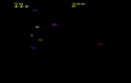 Video Mania (VIC-20) screenshot: An enemy has died