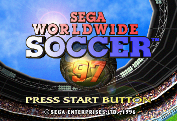 Sega Worldwide Soccer '97 (SEGA Saturn) screenshot: Title Screen