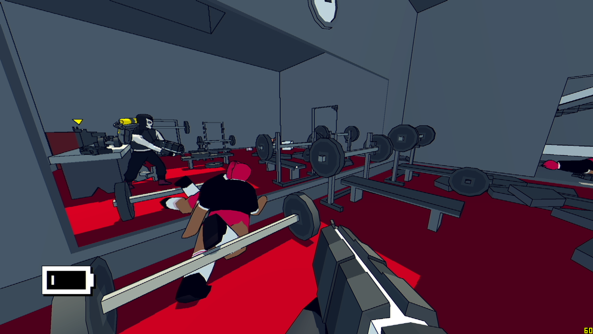High Hell (Windows) screenshot: In a gym