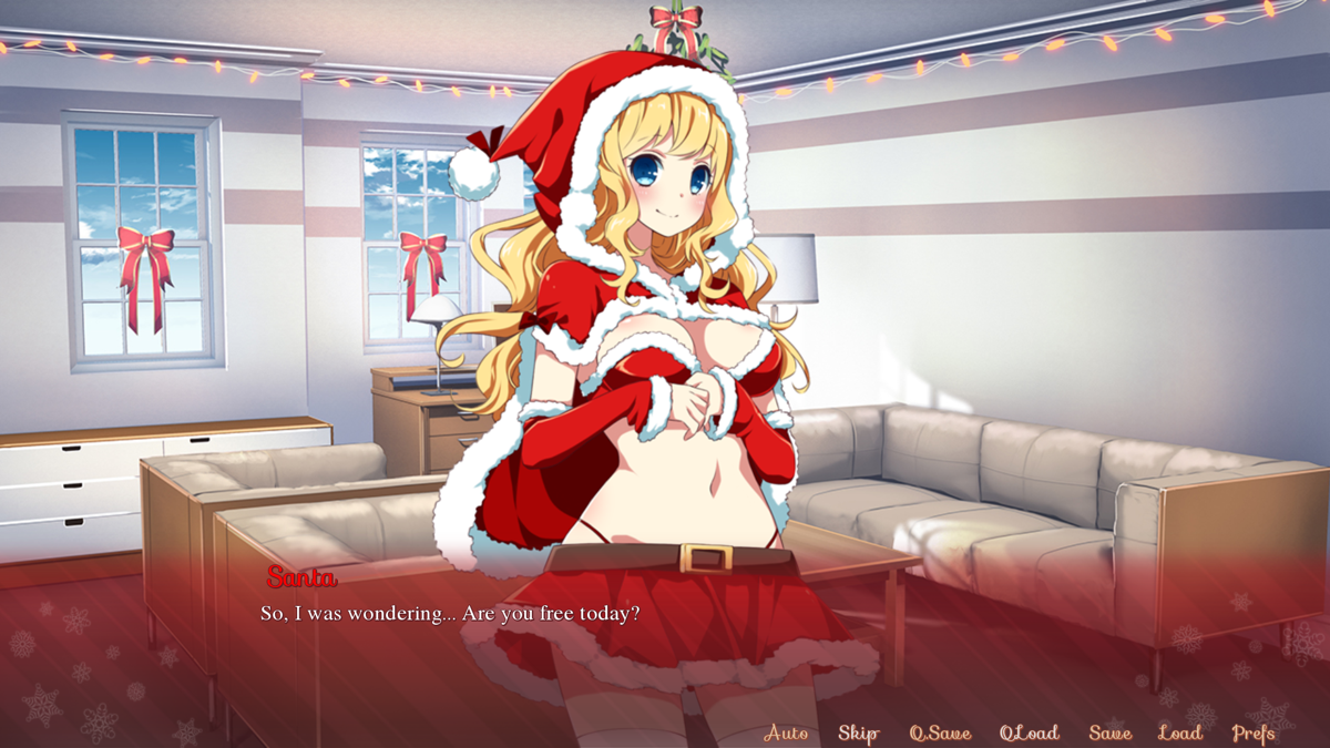 Sakura Santa (Windows) screenshot: Santa is back for some more time spending fun