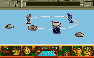 Skateball (Atari ST) screenshot: Kick-off.