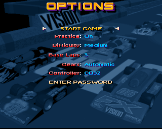 Roadkill (Amiga CD32) screenshot: Options