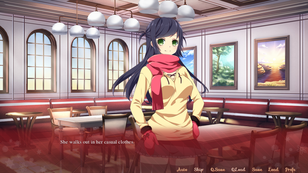 Sakura Santa (Windows) screenshot: After a long workday, let's get out of here