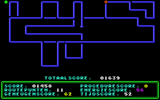 Floyd the Droid (Commodore 64) screenshot: The Total Score in Parijs (Dutch)