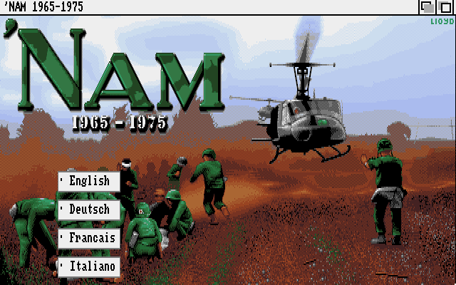'Nam 1965-1975 (Amiga) screenshot: Title screen