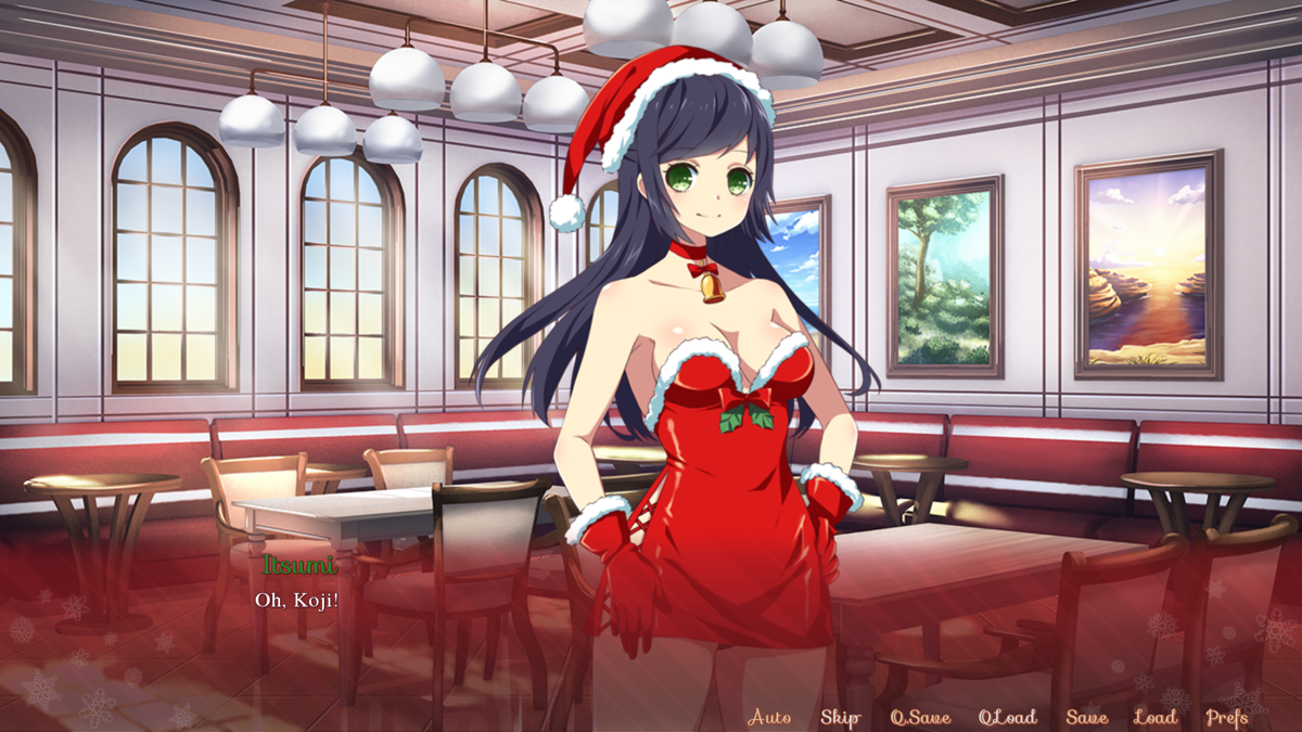 Sakura Santa (Windows) screenshot: Back for another working day with Isumi